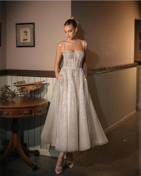 Elegant Luxury Evening Gown for Special Occasions and Weddings